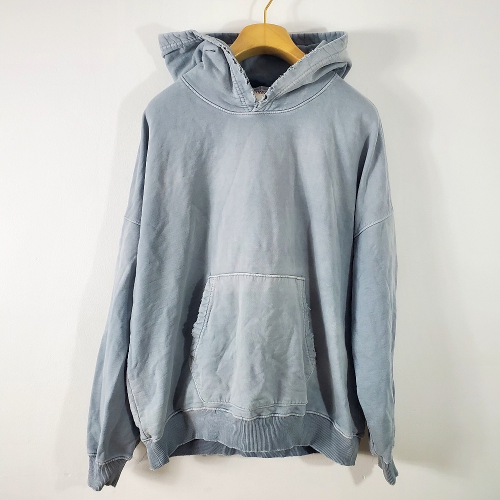 Moojimooji Oversized Hoodie Blue Size M
